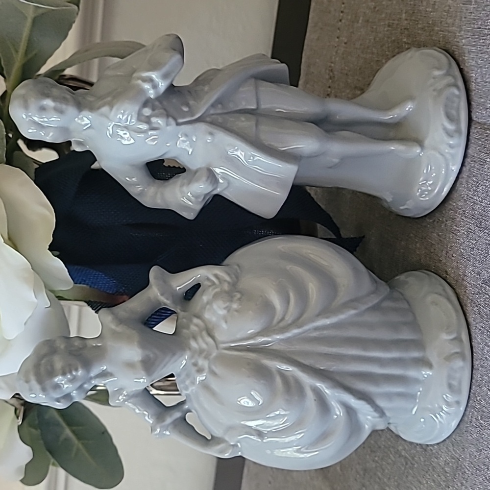Classic Blue Porcelain Figurine Set